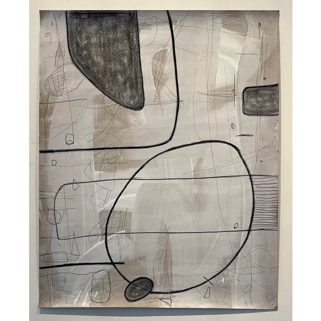Untitled #409 by Murray Duncan Mixed media on paper Size: 32" x 40" Unframed, signed This striking contemporary artwork by...