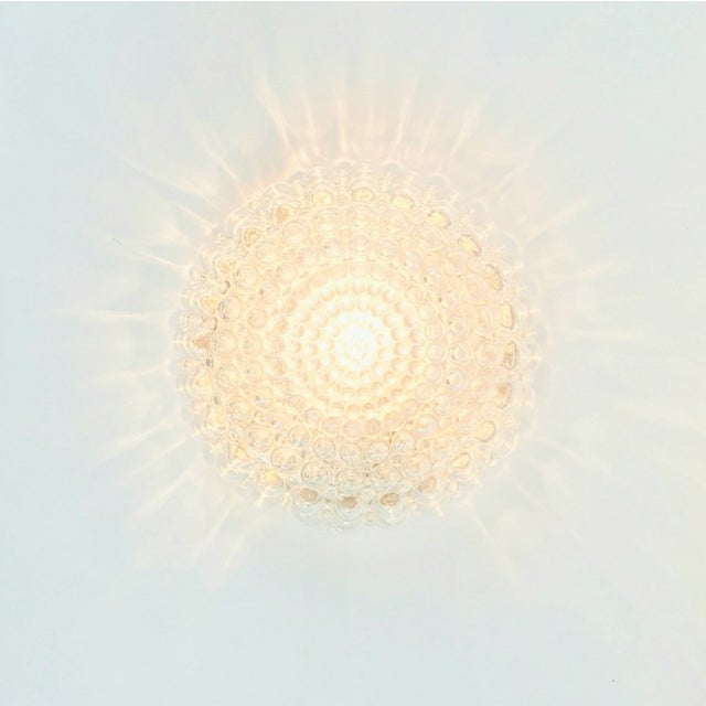 1960s Mid-Century Modern Bubble Glass Flush Mount/Ceiling Light by Helena Tynell for Limburg For Sale - Image 6 of 10