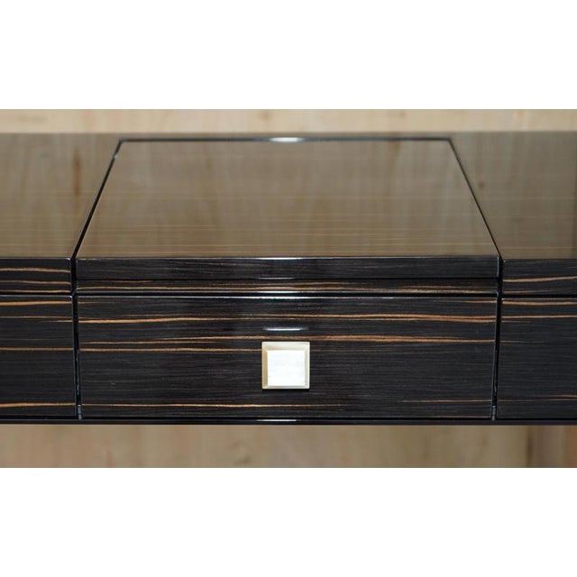 Macassar Ebony Nascondino Dressing Table and Stool from Fendi Casa, Italy, Set of 2 For Sale - Image 5 of 18