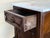 Brown Antique French Mahogany Nightstands with Marble Tops, 1900s, Set of 2 For Sale - Image 8 of 12
