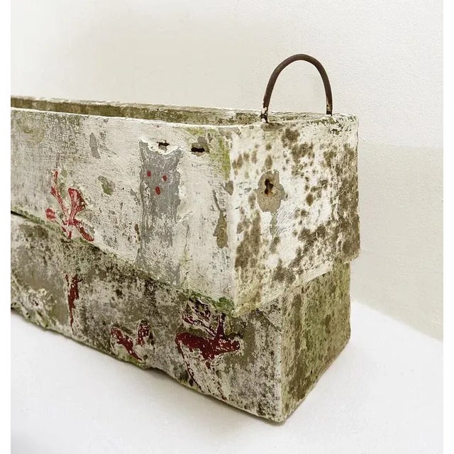 Sculpture Materials Polychrome Cement Planters by Emile Taugourdeaus, Set of 4 For Sale - Image 7 of 16
