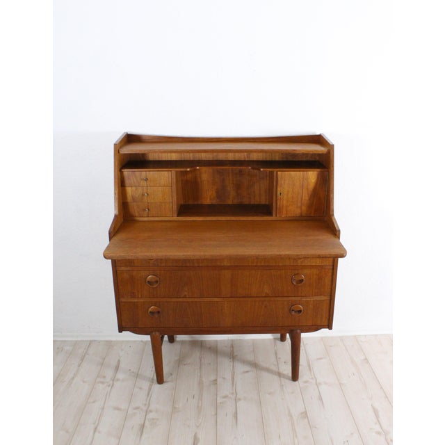 Mid-Century Modern Teak Secretaire, 1960, in Good conditions. Designed 1960 to 1969