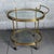 Vintage Brass Glass Food Cart in the style of Maison Jansen, 1960s For Sale - Image 15 of 15
