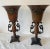 Late 20th Century Vintage Neoclassical Borghese Style Metal Vases Pair For Sale - Image 5 of 10