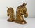 Figurative Mid 20th Century Brass Horse Head Bookends- a Pair For Sale - Image 3 of 9