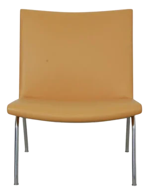 AP-40 Chair in Natural Colored Leather by Hans Wegner, 1980s