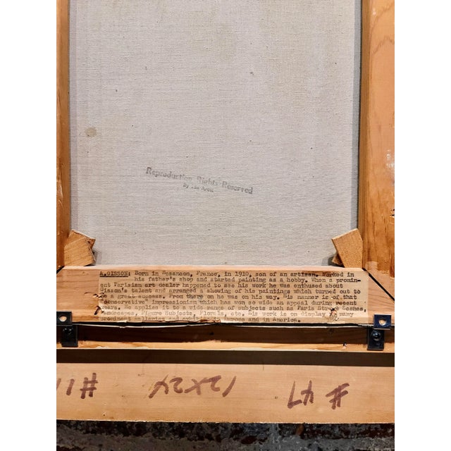 Andre (Gittelson) Gisson -Still Life of Wild Roses -Oil Painting For Sale - Image 9 of 11