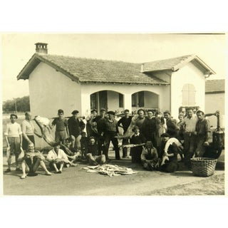 Vintage Photograph of French Fishermen, 1952 For Sale