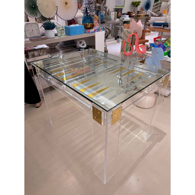 Elevate your game nights with the Acrylic Backgammon Table, a perfect blend of chic design and luxurious appeal. Crafted...