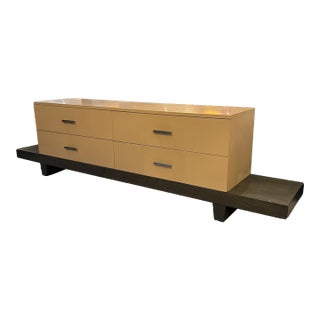 Custom Design Contemporary Low Media Credenza For Sale