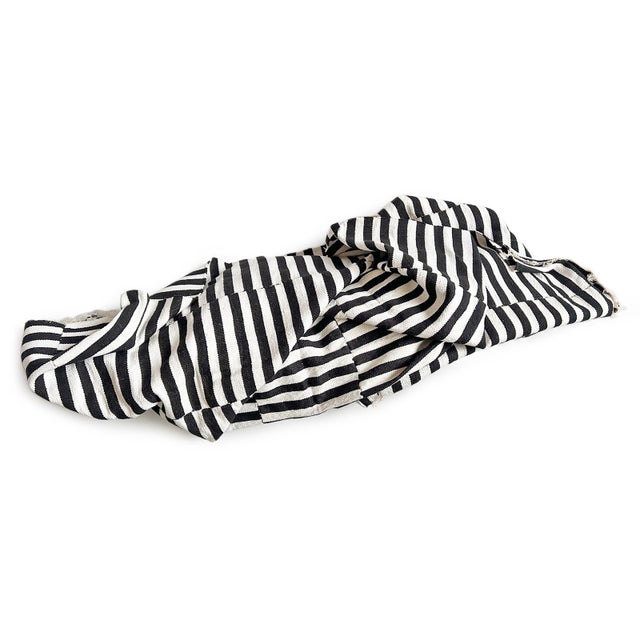 Black & White Burkina Faso Blanket For Sale - Image 4 of 8