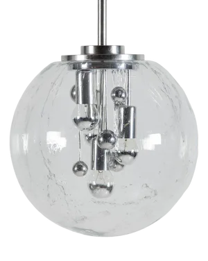 Glass Ball Pendant by Ger Furth for Doria Leuchten, 1960s