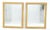 Gold Pair of 35x43 Rectangle gold Gilt Frames Wall Mirrors Mint For Sale - Image 8 of 15