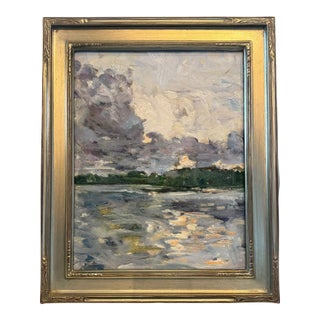 Contemporary Post-Impressionist Landscape in Plein Air For Sale