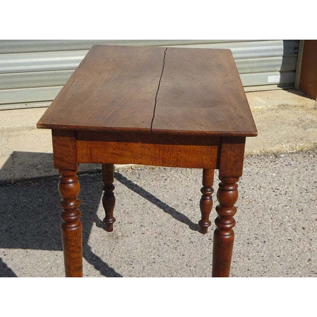 Louis Philippe Style Walnut Writing Desk, 1800s For Sale - Image 15 of 18