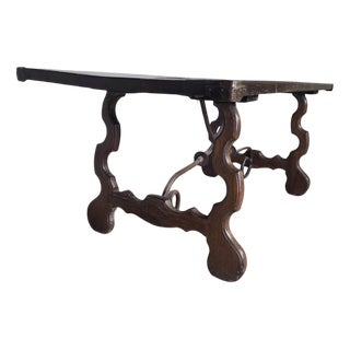 Antique Catalonian Oak Refectory Table For Sale