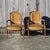 Pair of 2 French Antique upholstered Armchairs - Claude Sené Style from the late 19th Century Artful Cabinetmaker's Work-...