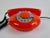 1970s Mid-Century Orange Rotary Desk Telephone from Tesla, Czechoslovakia, 1970s For Sale - Image 5 of 18