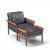 Knut Saeter for Vatne Møbler Mid Century Norwegian Rosewood and Leather Lounge Chairs - Pair With Ottoman For Sale - Image 12 of 12