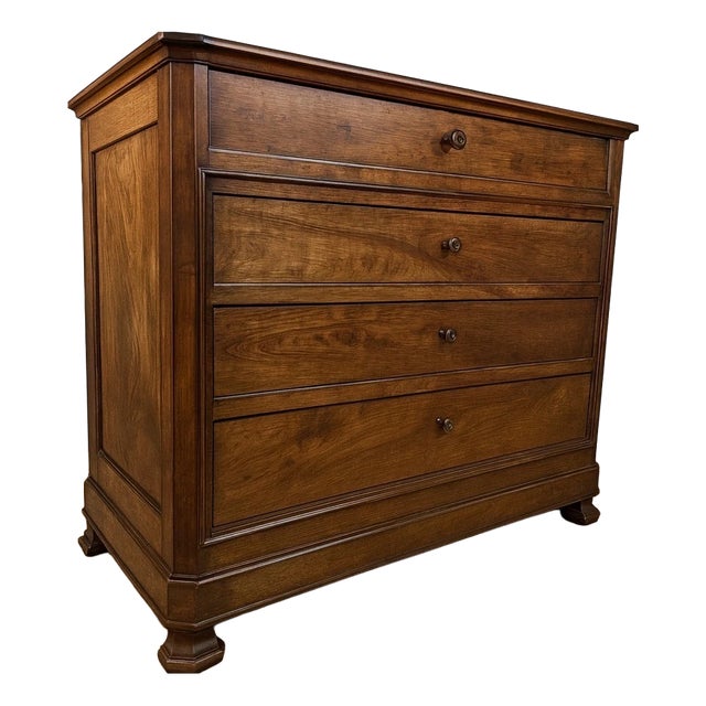 19th Century Louis-Philippe Walnut Chest of Drawers For Sale