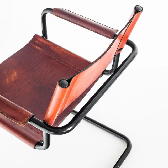 Cantilever Chair Model Mg5 in Leather by Matteo Grassi, Italy, 1990s For Sale - Image 9 of 16
