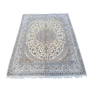 Isfahan Silk Touch Hand Knotted Rug 9'6 X 12'9 Ft For Sale