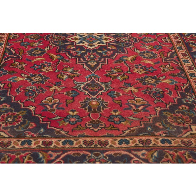 Late 20th Century Vintage Persian Kashan Rug, 03'02 X 04'09 For Sale - Image 5 of 10