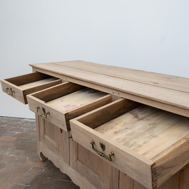 Wood Large Antique Oak Sideboard, 1880 For Sale - Image 7 of 11