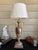 Fine Antique Italian Neoclassical Giltwood & Silver Leaf Carved Urn Table Lamp For Sale - Image 11 of 12