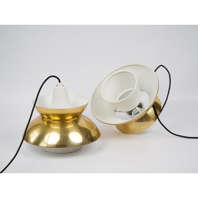 Vintage Danish Pendant Lamps by Henning Klok for Louis Poulsen, 1950s, Set of 2 For Sale - Image 6 of 14