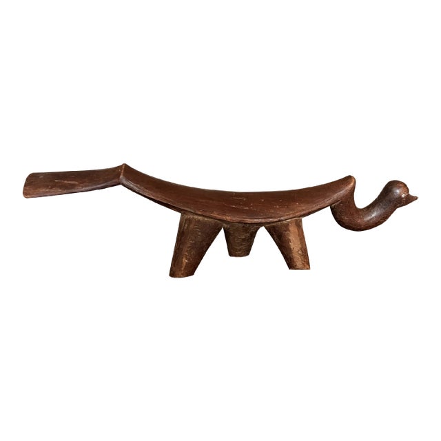 Vintage Hand Carved Wood Sculpture For Sale