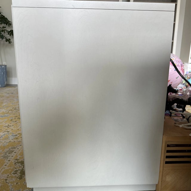 Restoration Hardware Teen desk in grey with gold accents. Large enough for computer with ample storage and hidden drawer...