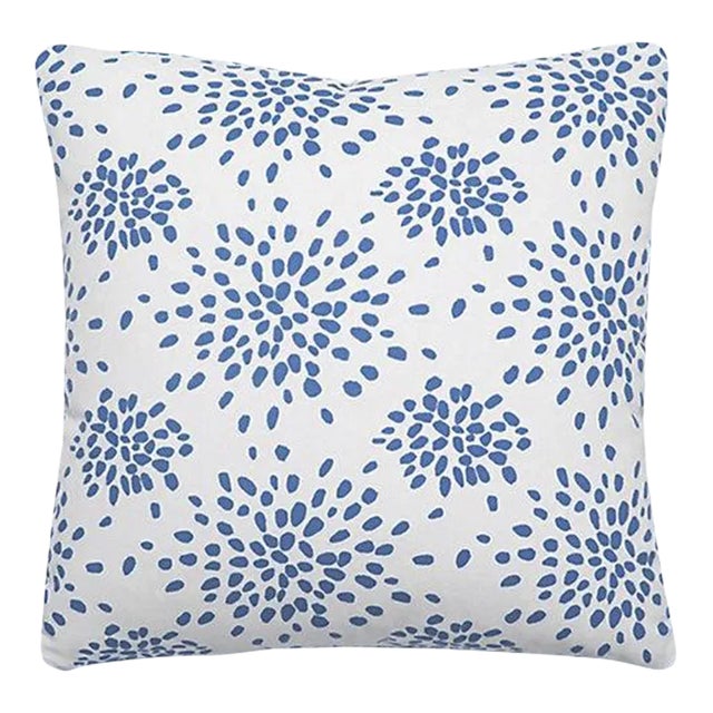The House of Scalamandré Fireworks Pillow, Delphinium For Sale