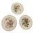 This exquisite set of twelve antique English fine porcelain salad or luncheon plates was produced by Cauldon Ltd. in...