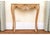 Decorative Crafts Inc. Louis XV Style Faux Marble Top Console For Sale - Image 4 of 6