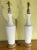 Pair of White Ceramic Table Lamp For Sale - Image 9 of 10