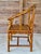 Chinoiserie Vintage Chinoiserie Regency Horseshoe Bamboo Rattan & Cane Side Chair For Sale - Image 3 of 12