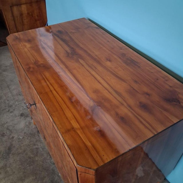 Wood Biedermeier Chest of Drawers in Cherrywood, 1820s For Sale - Image 7 of 18