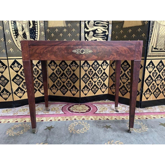 Black 19th Century Empire Dressing Table For Sale - Image 8 of 8