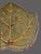 Late 20th Century Glazed Stoneware Roscher Leaf Shaped Olive Green Serving Plates - a Pair For Sale - Image 6 of 8