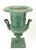 17.25H x 12.25D A wonderfully decorative matched pair of 19th-century cast iron garden urns in the Neoclassical taste,...