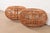 Franco Albini Franco Albini Mid-Century Organic Modern Italian Rattan Pouf Ottomans, Pair For Sale - Image 4 of 9