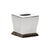 Contemporary Wildwood Waved Edge Tissue Box - Nickel For Sale - Image 3 of 3
