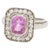 Early 21st Century Natural 2.05 cts pink sapphire & 0.53 cts diamond vintage ring in 18k gold For Sale - Image 5 of 18