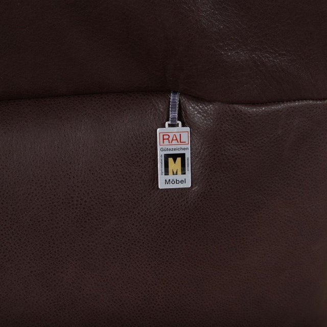 Koinor Free Motion Edit 3 Leather Two-Seater Brown Electric Function Sofa For Sale - Image 13 of 17