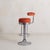 Italian Chrome Bar Stool in Original Orange Upholstery, 1970s - 3 Available For Sale - Image 9 of 11