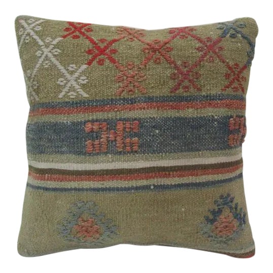 Handmade Turkish Kilim Pillow For Sale
