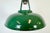 Industrial Green Enamel Factory Pendant Lamp, 1960s For Sale - Image 4 of 18
