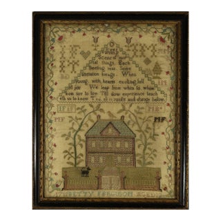 Antique Scottish Sampler, 1781, by Betty Ferguson For Sale