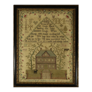 Antique Scottish Sampler, 1781, by Betty Ferguson